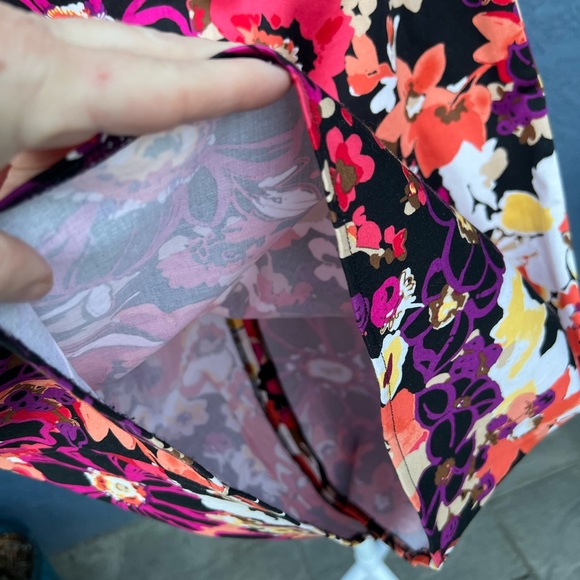 Retro Floral Party Dress Size 6 - Picture 3 of 9